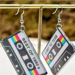 Retro Cassette Tape Earrings
